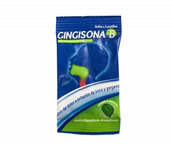 Caramelos para la Garganta Gingisona B Sobre x 4 Pastillas 